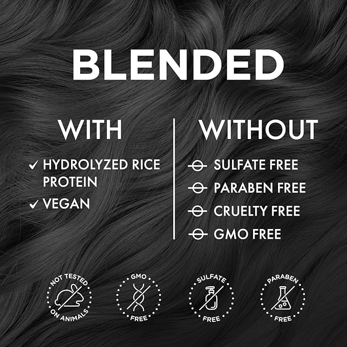 MOEHAIR Semi-Permanent Hair Color | Black Hair Dye 8 Oz | Temporary Hair Dye for Dark Hair | Voodoo Majestic Black Hair Color No Ammonia, Sulfate & Paraben | Vegan & Cruelty-Free | Drip-Free & Creamy