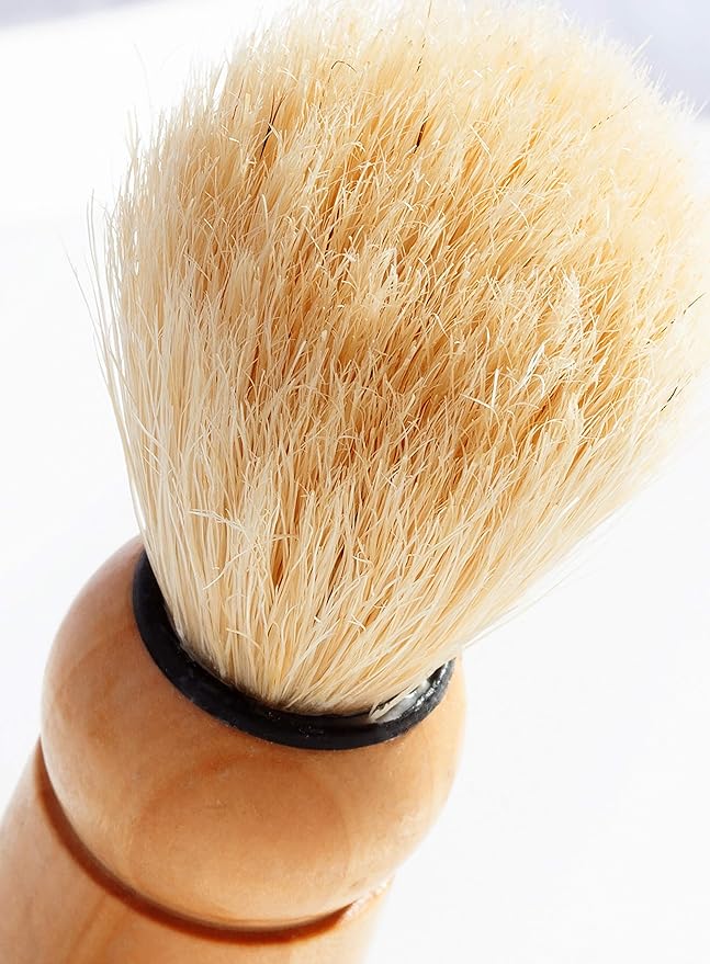 JUVITUS Shaving Brush - Boar Bristles & Wooden Handle (1 Pack)
