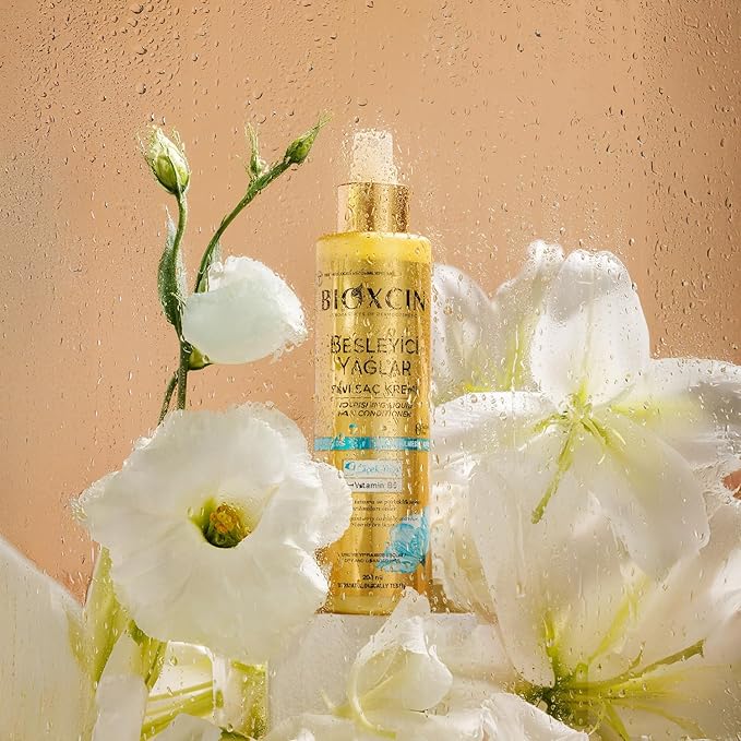 BIOXCIN Nourishing Oils Liquid Conditioner Sulfate-Free, for Dry and Damaged Hair, Anti-Hair Loss Formula 200 ML