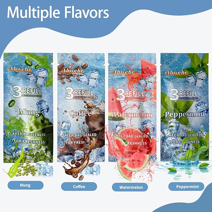 4-Pack Essentials Oil Aromatherapy Sticks, Fresh Breath Oral Fixation Aid, Calming Chewable Alternative for Smoke & Pen Biting Habits for Valentine's Day gifts