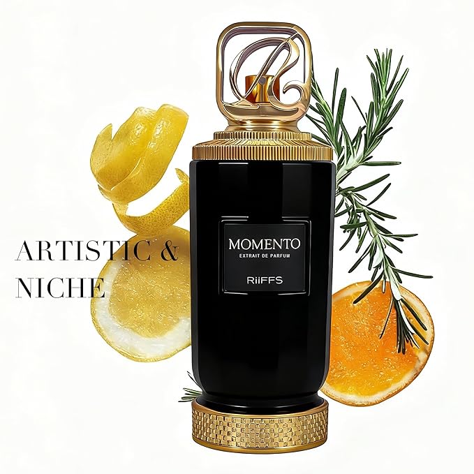 Riiffs Momento Luxury Cologne for Men - Lavender & Oud Aromatic Elixir-100ml Eau de Parfum - Long Lasting - Versatile Signature - Elite Gift (Momento)