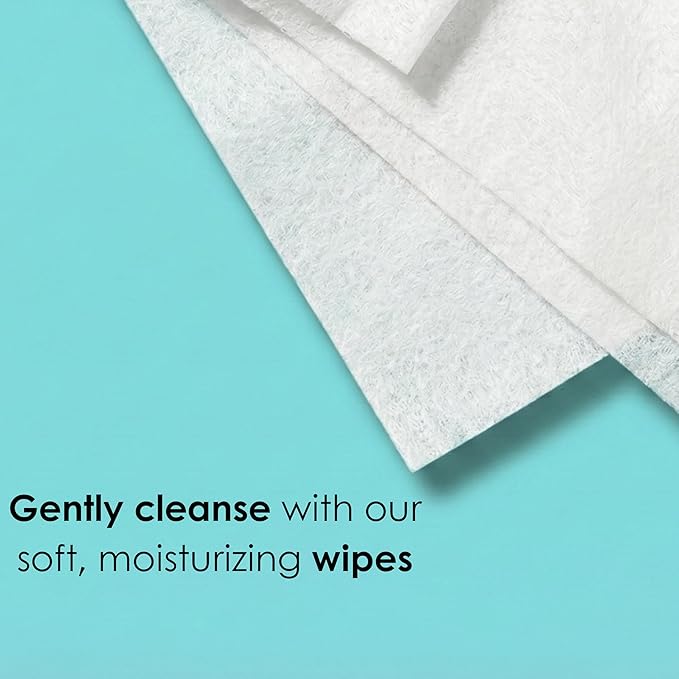 Global Beauty Care Aloe Vera Makeup Remover Wipes - Gentle Daily Facial Cleansing Wipes for Sensitive Skin, Hydrating & Moisture Restoring With Vitamins A, C, & E, Travel-Friendly, 60 Count (1-Pack)