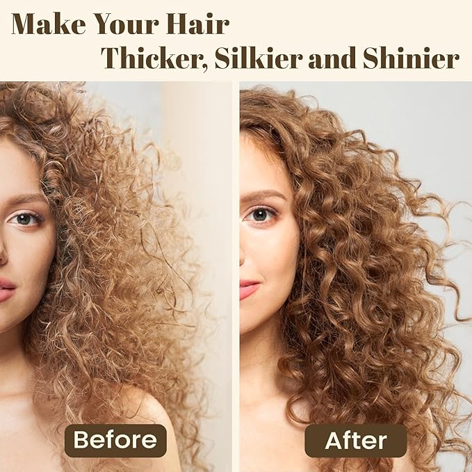 Ginger Hair Growth Shampoo, Thickening Shampoo 473 ml(16 fl.oz), For All Hair Types, with Herbal Essential Oils and Plant Extracts for Thinning Hair for Women and Men