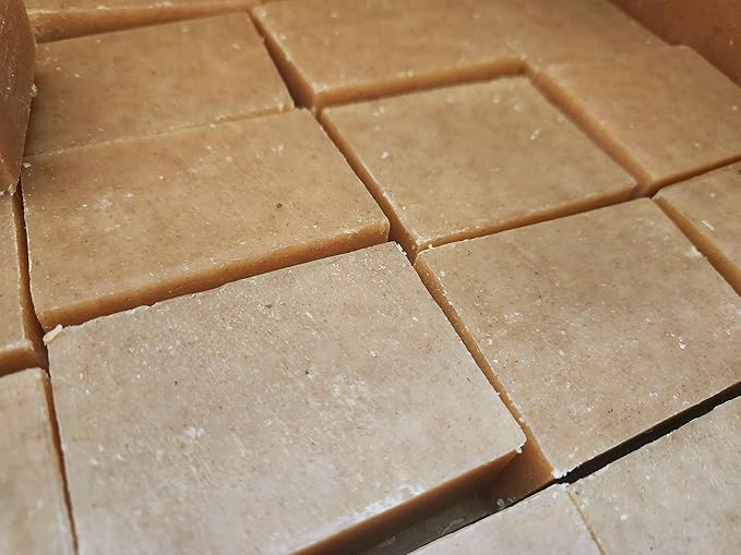 fat & ash Beef Tallow Soap Bar (4 Pack) - VERY SIMPLE INGREDIENTS - Organic and Moisturizing - Handmade in USA - Family Recipe - Long-Lasting, All-Natural, For Dry Skin