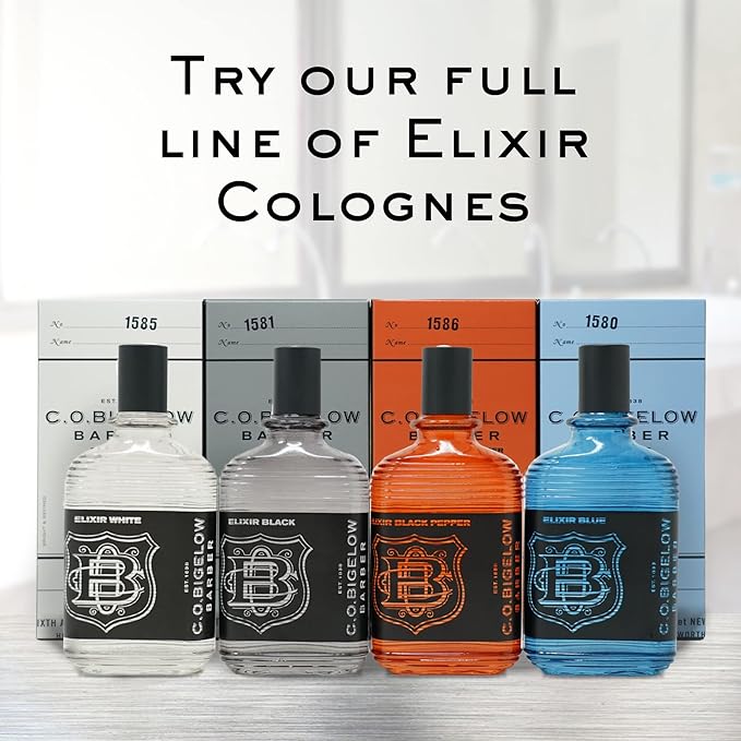 C.O. Bigelow Elixir White Cologne for Men, Spice & Citrus Fragrance, Long Lasting Men's Cologne, Elixir Perfume for Men, 2.5 Fl Oz