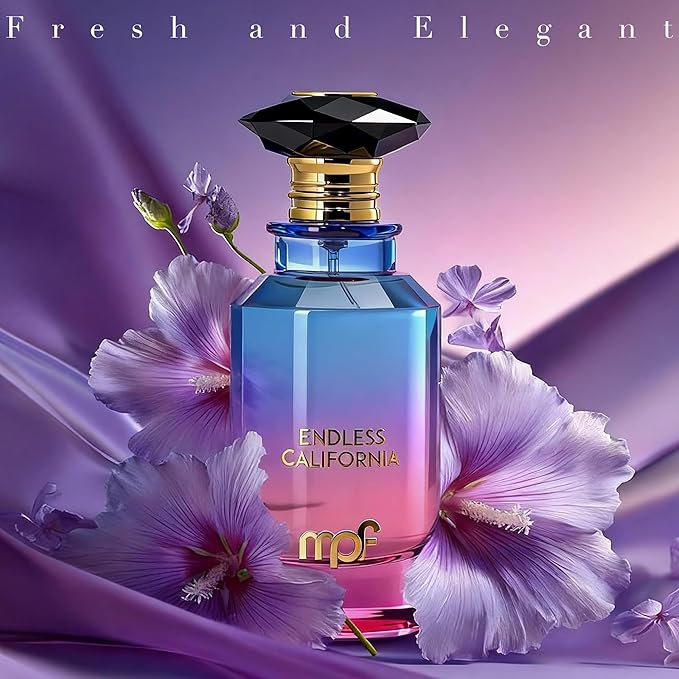 Endless California Unisex Cologne Eau de Parfum 100ml Summer Citrus Amber Scent Sparkling Mandarin Orange & Guaiac Wood Fragrance Long Lasting Gift for Men and Women
