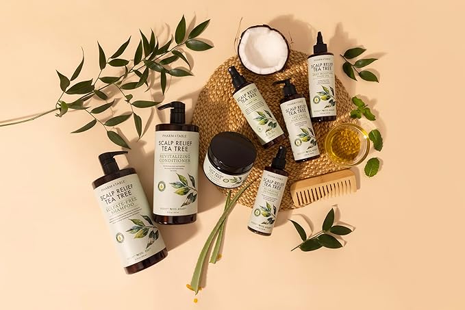 Leave In Conditioner Spray – Tea Tree Scalp Treatment (2 Pack) – Anti-Dandruff, Dry & Itchy Scalp Relief, Hydrating Formula for Psoriasis Care – Detangles & Nourishes Hair