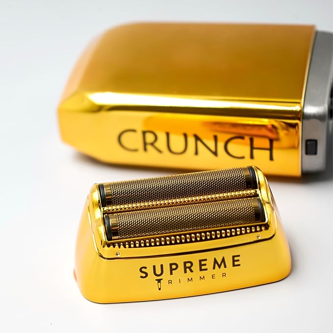 Supreme Trimmer Crunch STF602 – Waterproof Double Foil Shaver for Men | 150 Min Runtime, Wet/Dry Cordless & Corded Electric Razor | Hypoallergenic Foils for Face, Head & Stubble