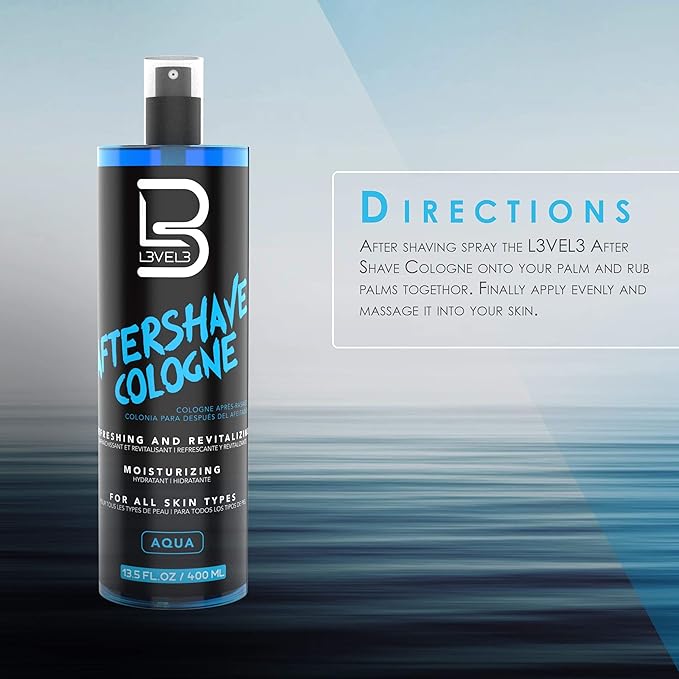 L3 - Level 3 Shaving Gel & Aftershave Kit - Calms Redness and Irritation - Hydrating and Refreshing for your Skin - Straight Razor Shave Gel - Non-Irritating - Refreshing Smell