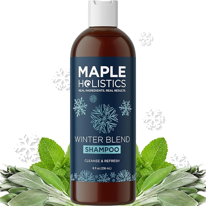 Sulfate Free Hard Water Shampoo - Deep Clarifying Shampoo for Build Up of Product and Minerals with Five Cleansing Mint Essential Oils for Replenishing Hydration and Hair Shine - Vegan & Cruelty Free