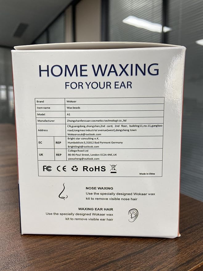 2-in-1 Ear & Nose Waxing Kit for Men & Women | 100g Hair Removal Wax + 99pc | 20 Applicators, 10 Nasal Sticks, 15 Wipes & 20 Earplugs | No Microwave Needed | Nose Wax Kit, Ear Hair Remover