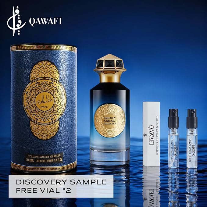 Golden Circlet-Glacier Long Lasting Perfumes For Men –Fruit, Sweet, Spicy, Leather,Woody - Enjoy An All-Day Fragrance Experience, Spray 100 Ml | 3.4 Fl. Oz