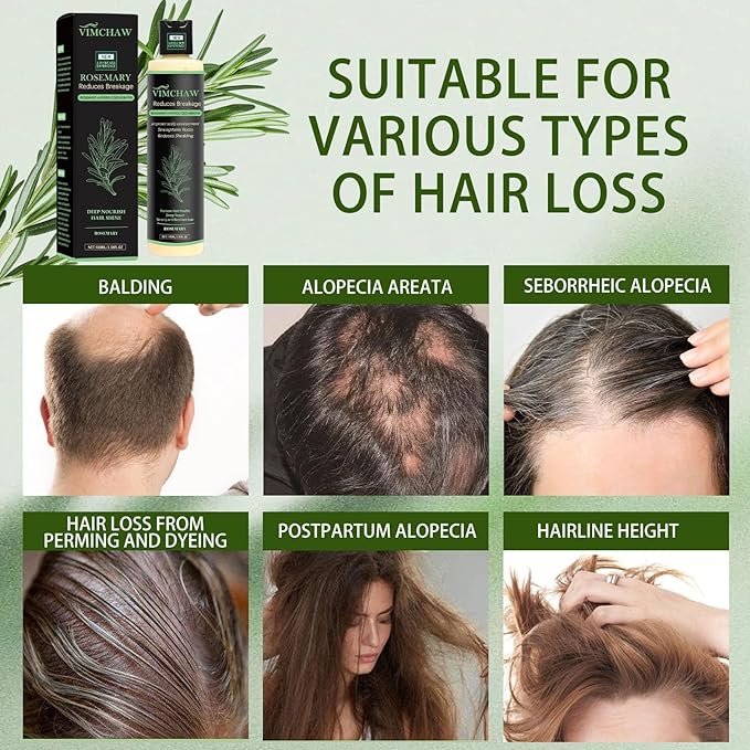 Organic Rosemary Hair Growth Shampoo,Strengthening Shampoo with Hydrolyzed Keratin and natural extract of rosemary for Thinning Hair & Hair Loss (1 bottle)