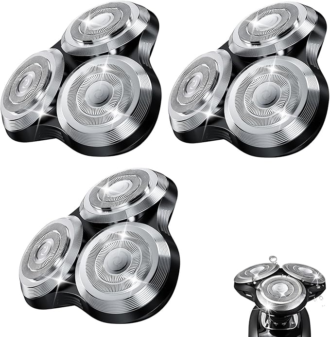 SH90 Replacement Rotary Heads Compatible with Philips Norelco Shavers Series 9000,Replacement Shaver Head with Upgrade Double-Layer Precision Blades for Men's Shaving,3 Packs