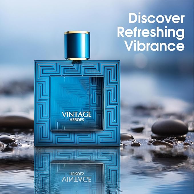 Verse Adonis&Vintage Hero Combo Men Cologne 3.4 Fl. Oz Men's Perfume Refreshing Combination of Woody Floral & Fruity Scents Eau De Parfum for Men Lasts All Day Best Gift for Any Occasion