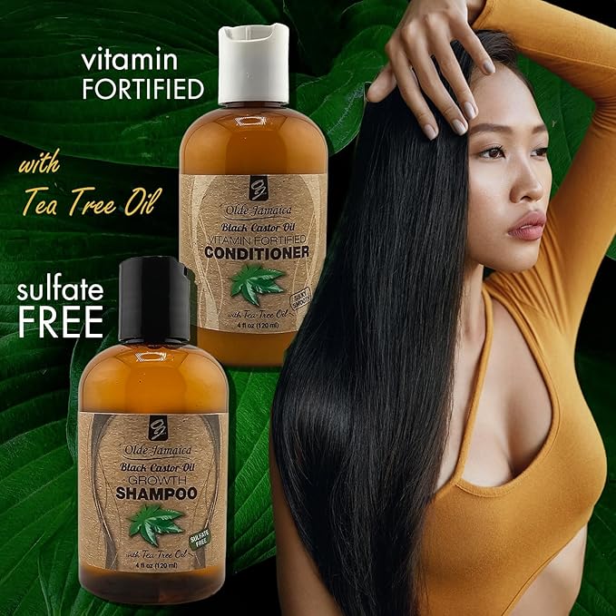 Black Castor Oil Hair Maintenance Kit (4 Piece Bundle)