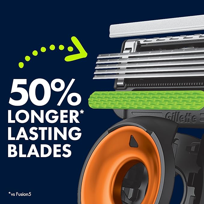Gillette Labs Special NFL Bears Edition Shaving Razor for Men - 1 Handle, 4 Razor Blade Refills & Magnetic Stand, Holiday Gifts for Men, GilletteLabs with Exfoliating Bar