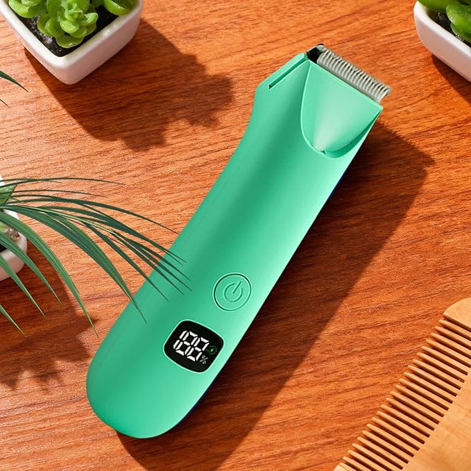 Body Trimmer for Men - Advanced Sensitive Skin Safe Blade, Professional Precision Shaving Machine, LED Battery Indicator, Ergonomic Handling Unit | for Manscaping Underarm Leg Hair Removal Device