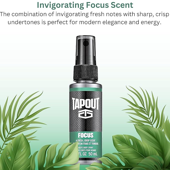 TAPOUT Body Spray for Men 5 Piece Set 1.5 Fl Oz