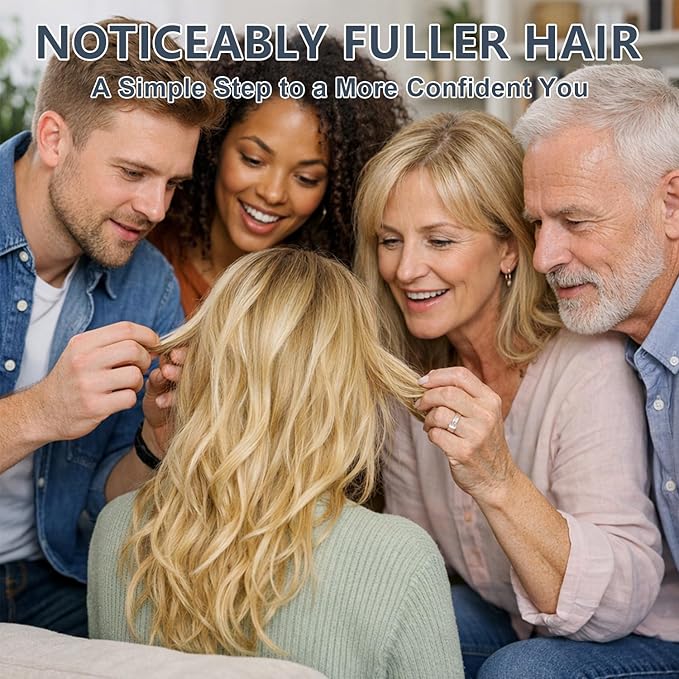 5% Minoxidil Hair & Beard Growth Spray with Biotin for Men & Women, Hair Regrowth, Treatment for Hair Loss & Thinning, for Stronger Thicker Fuller Healthier Hair, for All Hair Types (3.38 oz, Black)