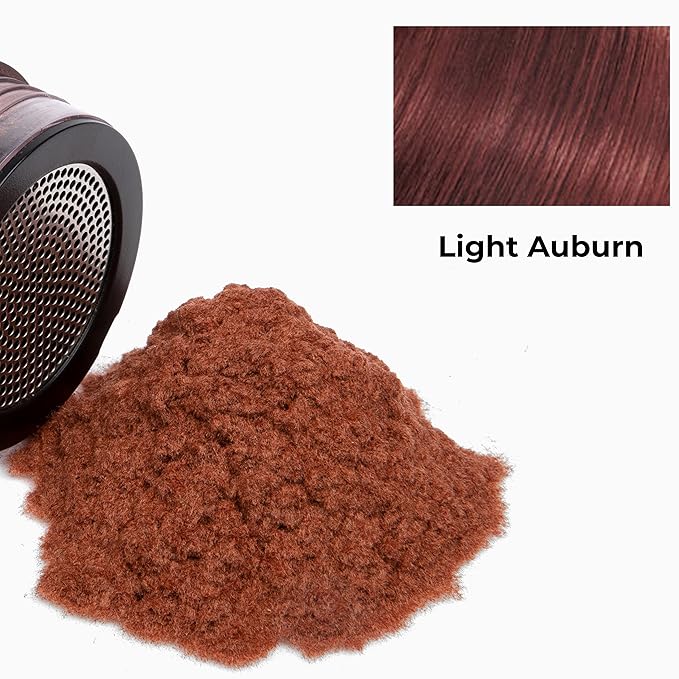 Caboki Hair Concealer (All-Natural Hair Building Fibers) Travel Size. (Light Auburn)