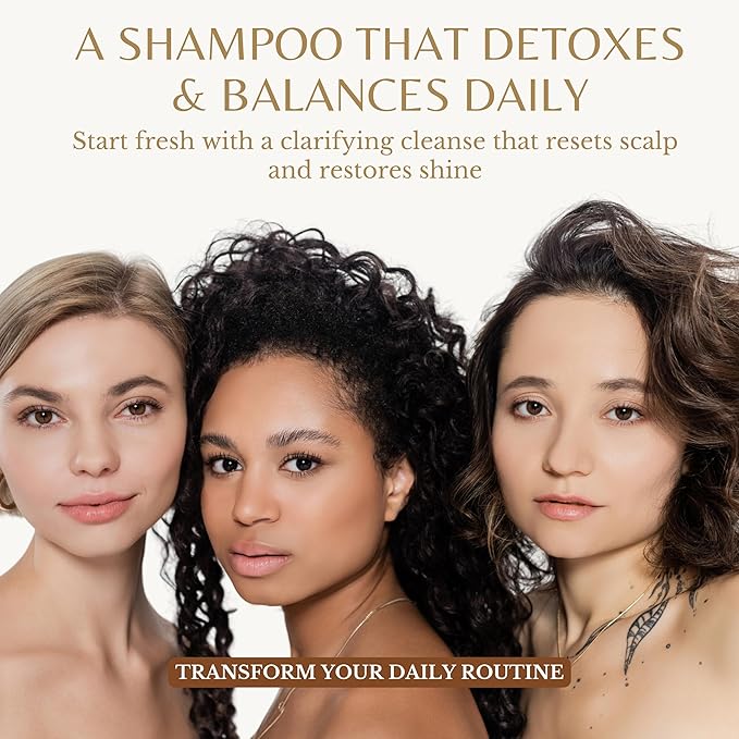 Apple Cider Vinegar Shampoo, Deep Cleans, Clarifies, Detoxes Scalp & Hair, Balances pH, Botanical, Sulfate & Paraben Free, 16 fl oz Each