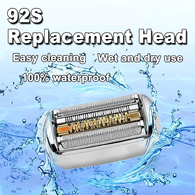 2Packs Series 9 92S Electric Replacement Shaver Head Accessories Compatible with Braun Series 9 Electric Razors 9290cc, 9291cc, 9370cc, 9293s, 9385cc, 9390cc, 9330s, 9296cc (Upgraded ver.)