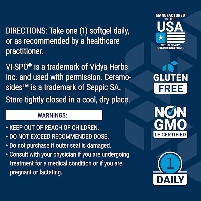 Life Extension Hair Growth for Women, hair growth supplement, fullness and density, Ceramosides™, VI-SPO®, non-GMO, 1-daily, gluten-free, 30 softgels