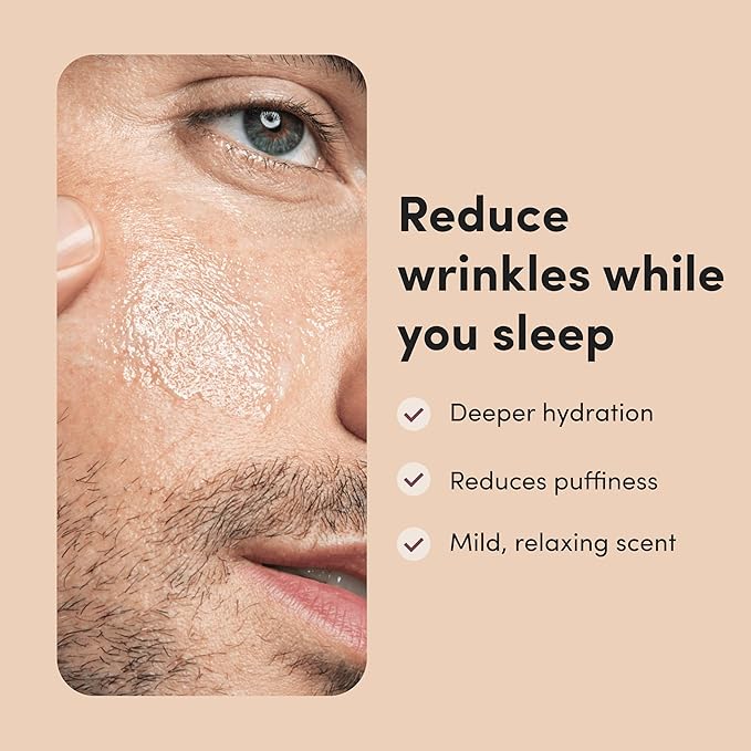 hims Everyday Moisturizer for Men - Hydrating Men's Face Moisturizer with Hyaluronic Acid and Shea Butter - 1 fl oz & hims Goodnight Wrinkle Cream - Hydrating Men's Face While You Sleep - 1 fl oz