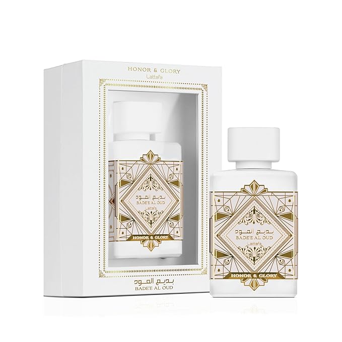 Lattafa Bade'e Al Oud Honor & Glory - Fruity, Vanilla, Warm Spicy, Woody - Eau de Parfum Long-Lasting Fragrance for Unisex, 3.40 Ounce / 100 ml | Unisex