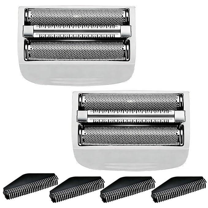 2PCS Shaver Replacement Foil Compatible with Remington PF7400, PF7500, and PF7600 Foil Shavers，White