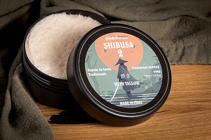 The Goodfellas' smile, SHIBUSA 2 Tallow Shave Soap, 3 in 1 Shampoo, and Aftershave Splash Bundle, Made in Italy