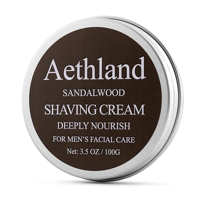 Aethland Shaving Brush Set for Men Fathers Day Gift, Include 100g Shaving soap, Hair Shaving Brush with Solid Wood Handle, and Dia 3.1 inches Stainless Steel Shaving Bowl, Shaving Stand Wet Shaving