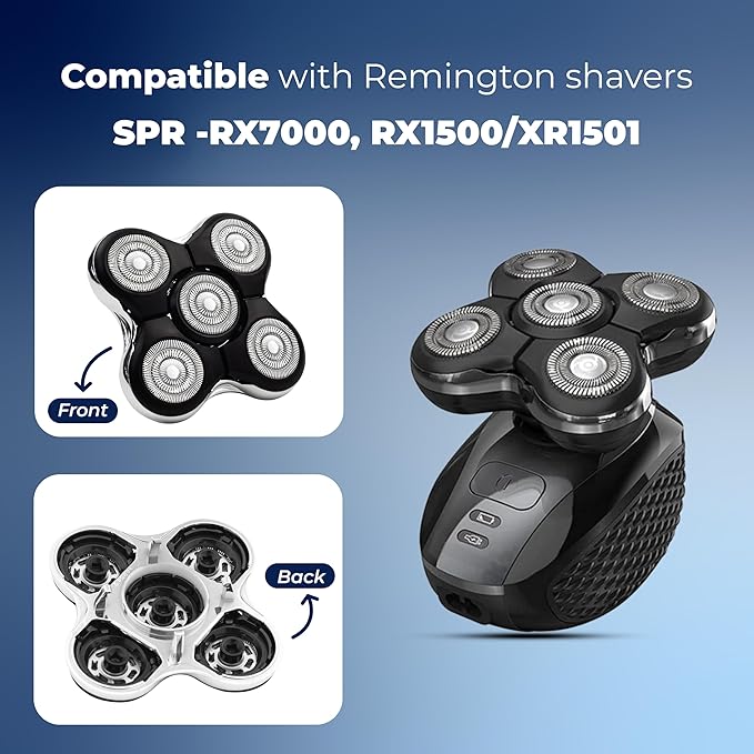 Pro Head Shaver Replacement Blades Compatible with Remington Balder Pro Head Shaver Model XR7000, Precision Electric Shaving for Bald Men (Pack 1)