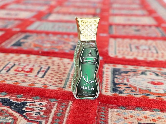 Maison d'Orient HALA 20 mL Roll On Fragrance Bottles, Alcohol-Free, Arab Perfume Vanilla. Perfumes Arabes Originales; Cruise Bag Arabian Perfume Travelling Essentials
