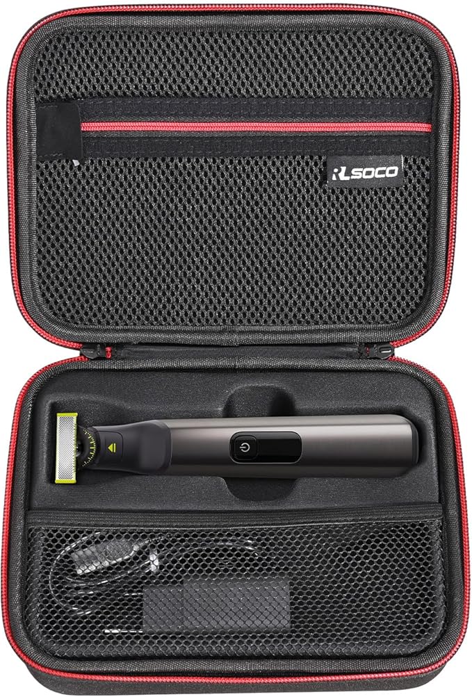 RLSOCO Hard Case for Philips Norelco OneBlade 360 Pro Face + Body, Hybrid Electric Beard Trimmer. Fits for Philips QP6552/90,QP6542/70,QP6530/70,QP6531/70 and More (Case Only)