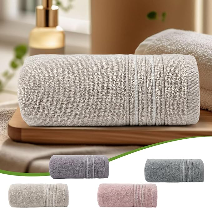 Microfiber Face Towels, Soft, Absorbent & Quick-Dry 30x14 Inch Cloths for Bathroom, Gym, Spa, Hotel