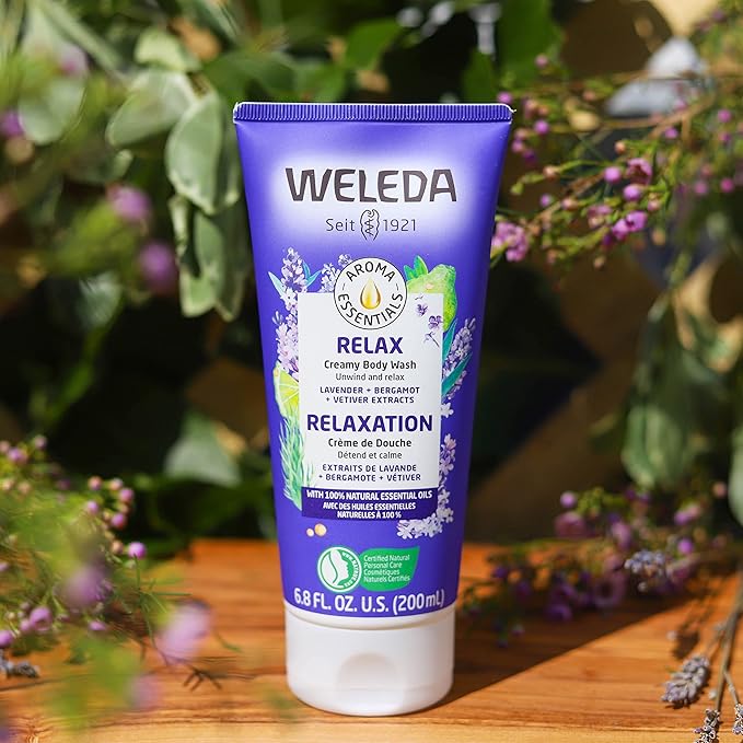 Weleda Aroma Essentials Relax Creamy Body Wash, Parabens Free, 6.8 Fluid Ounce (Pack of 2)