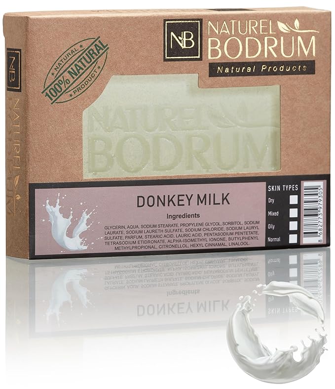 Donkey Milk Organic Soap Bar for Women and Men - Glycerin Soap Bar, Skin Regeneration & Moisturizing Bar Soap with Vitamins, Proteins & Natural Oils - Natural & Vegan Spa Gift, All Skin Types
