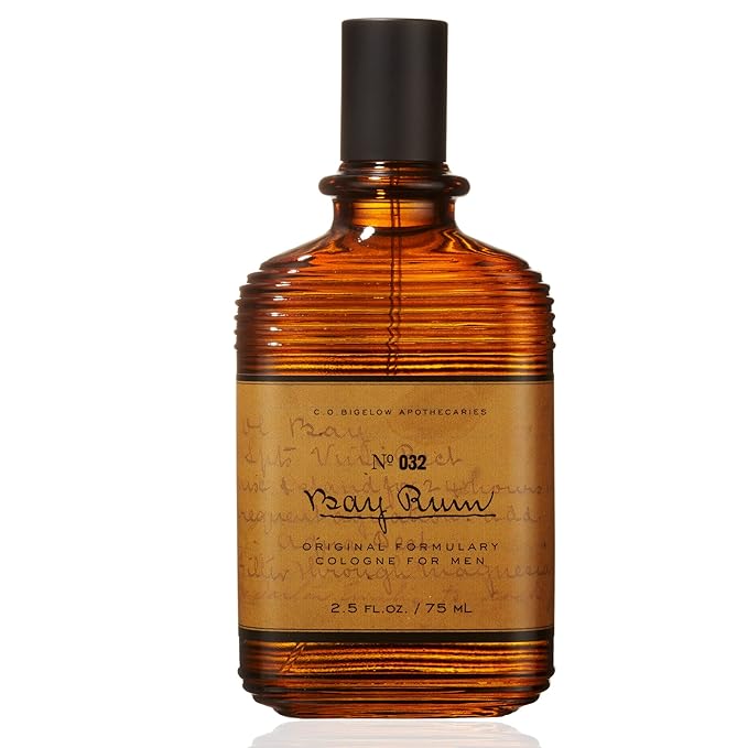 C.O. Bigelow Bay Rum Cologne for Men, Bay Oil, Citrus & Spice Fragrance, Long Lasting Men's Cologne, Perfume for Men, 2.5 Fl Oz