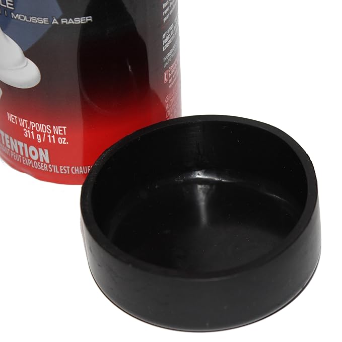 | Stops Shaving Cream Can Rust | Black | Large-Foam Sized