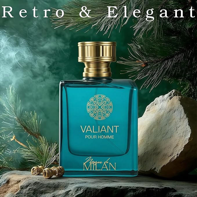 VALIANT, Men's Fragrance, Long Lasting EDP, Classic Elegant Scent for Formal and Evening Wear, Premium Perfume for Daily Use, 3.4 Fl Oz