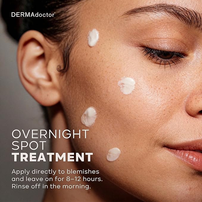 DERMAdoctor Ain’t Misbehavin’ 10% Sulfur Acne Mask, Oil-Absorbing Facial Treatment, 2.3 fl oz