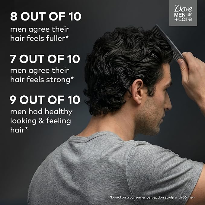 Dove Men+Care 2-in-1 Shampoo + Conditioner 1 ct Dandruff Defense to Moisturize Hair & Scalp, with Pyrithione Zinc, 18 FL OZ
