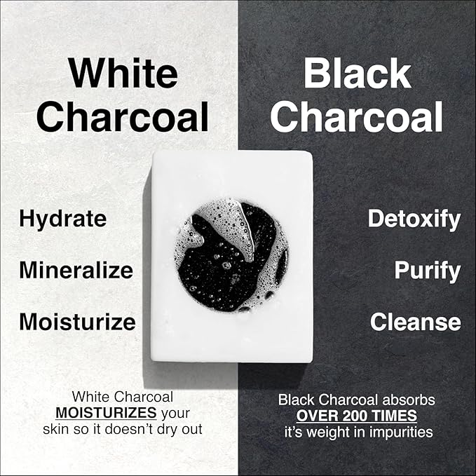 Lumin Men's Charcoal Body Soap - Premium Quality Bar Soap for Men - Natural, Nourishing and Cleansing - Best Soap for Men with Activated Charcoal - Ideal for All Skin Types