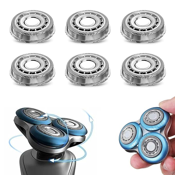 SH70/52 Replacement Head for Phillips Series 7000 S7370, S7371 & S7720 Electric Shavers,6-Pack