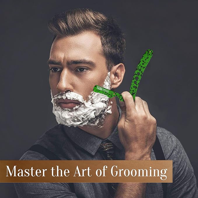 Facón Straight Razors for Men + Facón Transparent Shaving Gel for Men