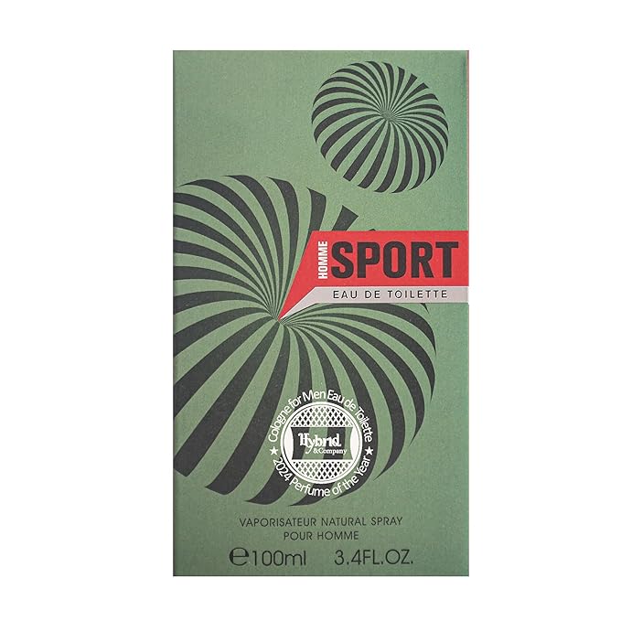 Hybrid & Company Homme Sport Pour Homme For Men Eau De Parfum Vaporisateur Natural Spray 3.4 Fl Oz