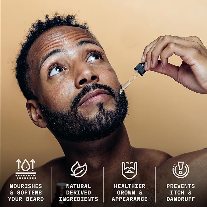 Striking Viking Citrus Beard Oil for Men - 2 Fl Oz - Moisturizing & Softening Formula - Supports Fuller Beard Growth - Soothing Tea Tree & Jojoba Oil Infusion