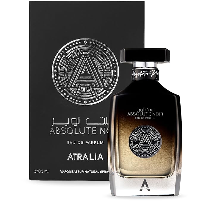 Absolute Noir Eau De Parfum for Men 100Ml 3.4Oz - Luxurious and Long Lasting Fragrances with Top Notes of Bergamot, Lemon, Grapefruit, Pink Pepper